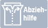 Mit Abziehilfe durch rückseitige Trägerschlitzung