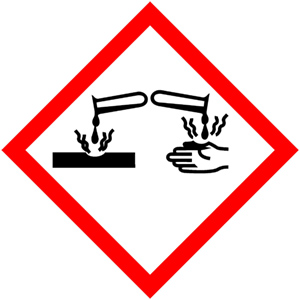 GHS-Symbole: Hautätzend - Zum Sortiment 