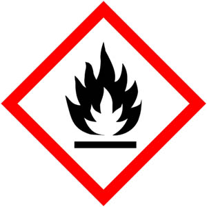 GHS Symbole: Entzündbare Stoffe - Zum Sortiment 