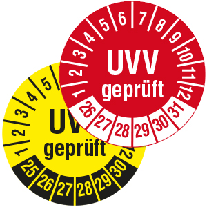 UVV Vorschriften - auf Rolle - Zum Sortiment 