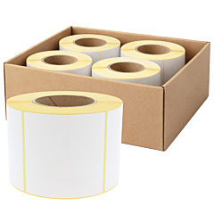 Zebra kompatible Papier Etiketten, 101,6 x 101,6 mm, 4 Rollen im Karton - Zum Produkt