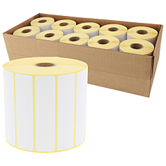 Zebra kompatible Papier Etiketten, 101,6 x 25,4 mm, 10 Rollen im Karton - Zum Produkt