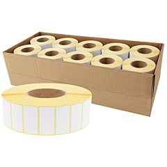 Zebra kompatible Papier Etiketten, 50,8 x 25,4 mm, 10 Rollen im Karton - Zum Produkt