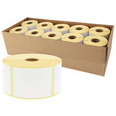Zebra kompatible Papier Etiketten, 57,15 x 76,2 mm, 10 Rollen im Karton - Zum Produkt