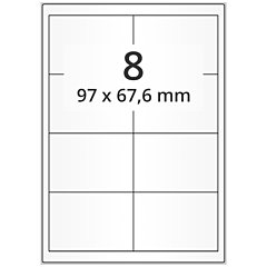 Papier Etiketten, 97 x 67,6 mm - Zum Produkt