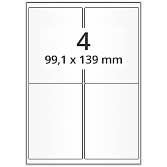 Papier Etiketten, 99,1 x 139 mm - Zum Produkt