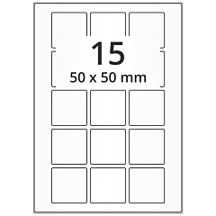 Papier Etiketten, 50 x 50 mm - Zum Produkt