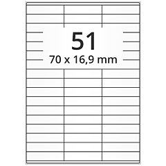 Papier Etiketten, 70 x 16,9 mm - Zum Produkt