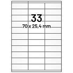 Papier Etiketten, 70 x 25,4 mm - Zum Produkt