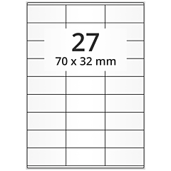 Papier Etiketten, 70 x 32 mm - Zum Produkt