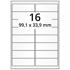 Papier Etiketten, 99,1 x 33,9 mm - Zum Produkt