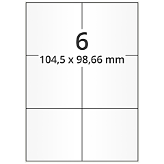 Papier Etiketten, 104,5 x 98,66 mm - Zum Produkt