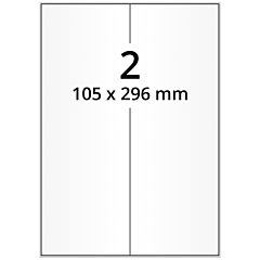 Papier Etiketten, 105 x 296 mm - Zum Produkt