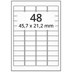 High Gloss Inkjet Etiketten, 45,7 x 21,2 mm - Zum Produkt