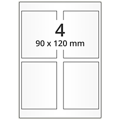 High Gloss Inkjet Etiketten, 90 x 120 mm - Zum Produkt