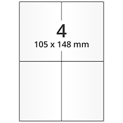 High Gloss Inkjet Etiketten, 105 x 148 mm - Zum Produkt
