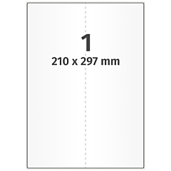 Polyester Etiketten, weiß, 210 x 297 mm - Zum Produkt