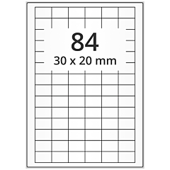 Polyester Etiketten, transparent, 30 x 20 mm - Zum Produkt