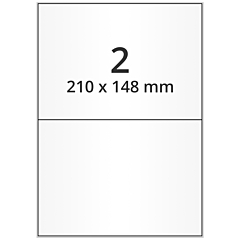 Polyester Etiketten, transparent, 210 x 148 mm - Zum Produkt