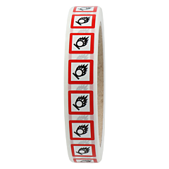 GHS-Etikett, GHS 03, Entzündungsgefahr - oxidierend, 15 x 15 mm - Zum Produkt