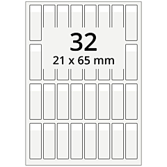 Kabeletiketten, Polyester, 21 x 65 mm - Zum Produkt