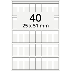 Kabeletiketten, Polyester, 25 x 51 mm - Zum Produkt