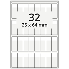 Kabeletiketten, Polyester, 25 x 64 mm - Zum Produkt