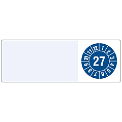 Kabelprüfplakette, 2027, Polyethylen, 25 x 70 mm - Zum Produkt