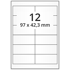 Papier Etiketten, 97 x 42,3 mm - Zum Produkt