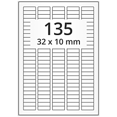 Papier Etiketten, 32 x 10 mm - Zum Produkt