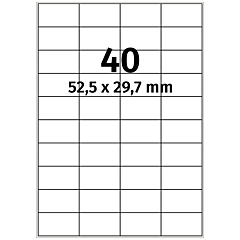 Papier Etiketten, 52,5 x 29,7 mm - Zum Produkt