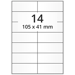 Papier Etiketten, 105 x 41 mm - Zum Produkt