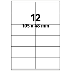 Papier Etiketten, 105 x 48 mm - Zum Produkt