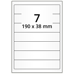 Papier Etiketten, 190 x 38 mm - Zum Produkt