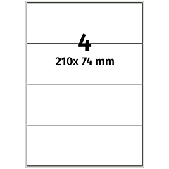 Papier Etiketten, 210 x 74 mm - Zum Produkt