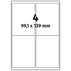 Papier Etiketten, 99,1 x 139 mm - Zum Produkt
