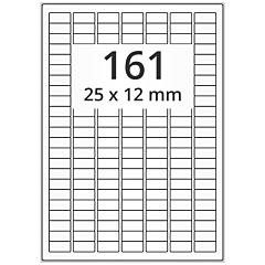 Polyester Etiketten, transparent, 25 x 12 mm - Zum Produkt