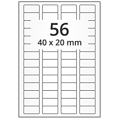 Polyester Etiketten, weiß, 40 x 20 mm - Zum Produkt