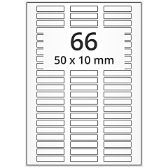 Polyester Etiketten, weiß, 50 x 10 mm - Zum Produkt