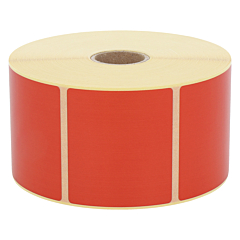 Thermo-Eco-Etiketten, rot, permanent, 57,15 x 50,8 mm - Zum Produkt