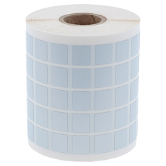 Polyester Etiketten, silber, permanent klebend, 12,7 x 11 mm - Zum Produkt