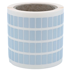 Polyester Etiketten, silber, permanent klebend, 18 x 8 mm - Zum Produkt