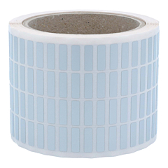 Polyester Etiketten, silber, permanent klebend, 19 x 6,35 mm - Zum Produkt