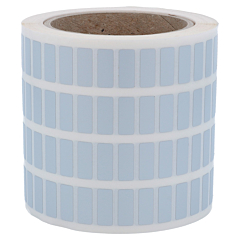 Polyester Etiketten, silber, permanent klebend, 20 x 8 mm - Zum Produkt