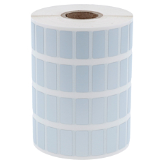 Polyester Etiketten, silber, permanent klebend, 20 x 9 mm - Zum Produkt