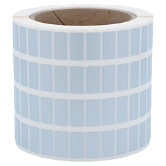 Polyester Etiketten, silber, permanent klebend, 20 x 9 mm - Zum Produkt