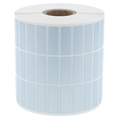 Polyester Etiketten, silber, permanent klebend, 25 x 8 mm - Zum Produkt