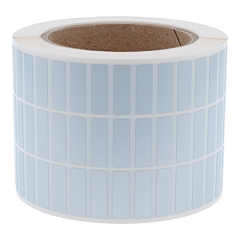 Polyester Etiketten, silber, permanent klebend, 25 x 8 mm - Zum Produkt