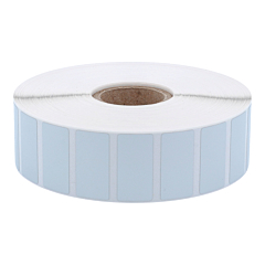 Polyester Etiketten, silber, permanent klebend, 25,4 x 12,7 mm - Zum Produkt