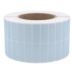 Polyester Etiketten, silber, permanent klebend, 36 x 12,7 mm - Zum Produkt